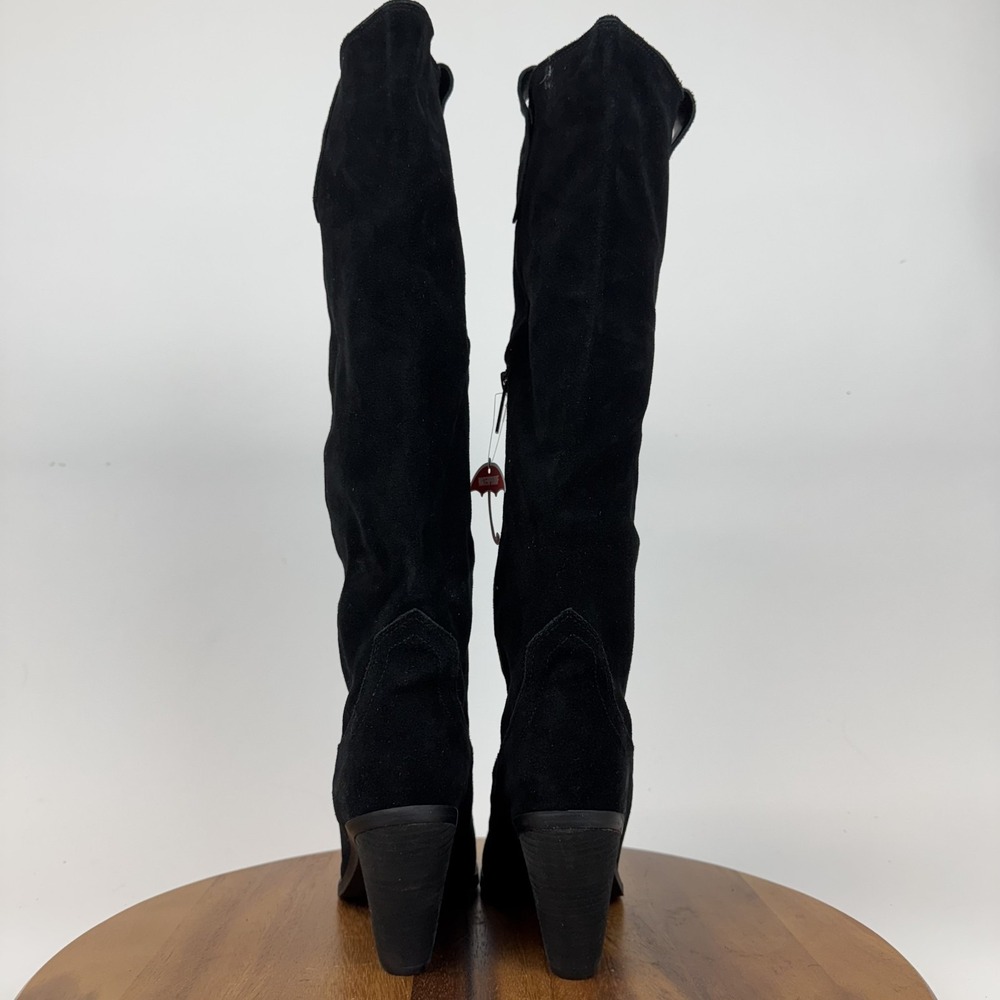 New‎ NWOB Womens Blondo Wylde Black Suede Tall Heeled Waterproof Boots Size 8 M - Picture 6 of 10